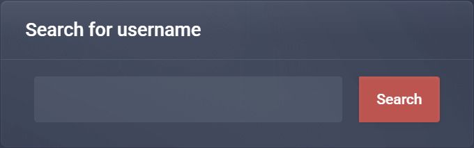 Search function in client area
