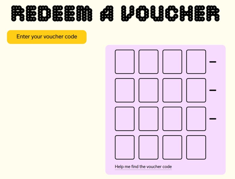 Azteco: Voucher-Code einlösen