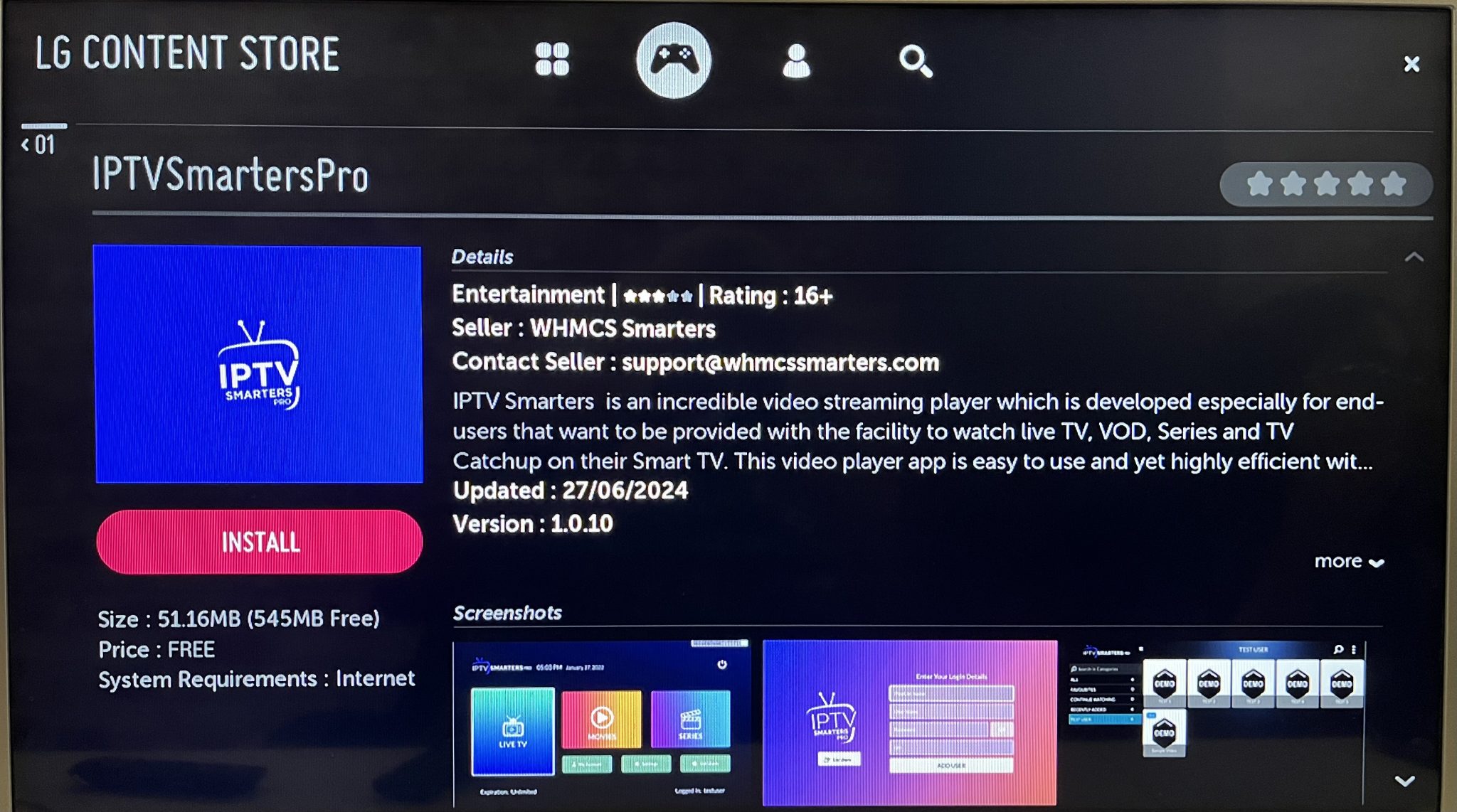 LG: IPTV Smarters Pro Anmeldung